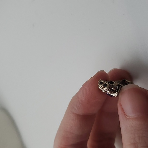 Victorian temptress amythest purple crystal‎ charm pendant - Picture 3 of 3